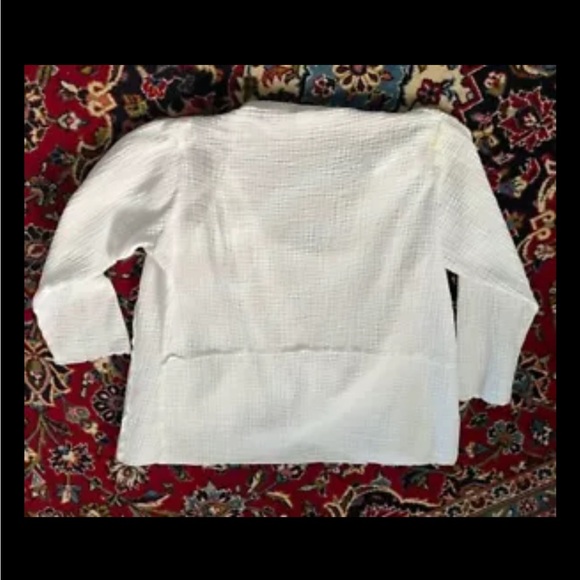 LADIES ON QUEEN White Woven Cotton Jacket 3X Plus Size B52 Niagara On The Lake - Picture 8 of 8